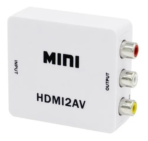 Pack 2  Adaptador Conversor Hdmi A Av Rca Video Analogico