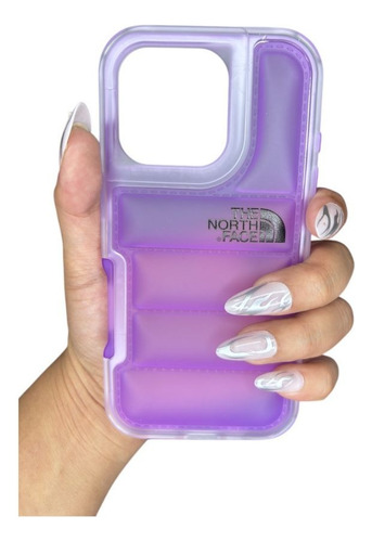 Funda Case The North Face Mate Para Iphone 2 En 1 Morado Iphone 11 Pro Max