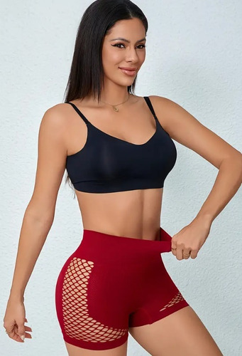 Conjunto De 5 Shorts Rojo Licra M