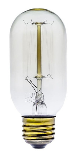 Foco Tubular 40w Vintage Incandescente E26 T14 Lummi