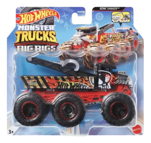 Hot Wheels Monster Truck  Caminhão Reboque Mattel Metal 