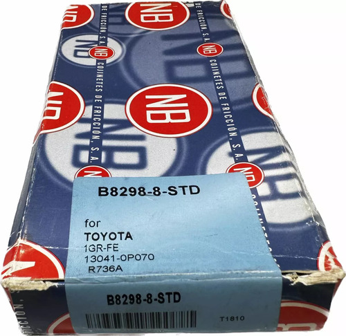 Concha Biela Toyota 4runner Fortuner Hilux Kava 4.0 1gr 0.10