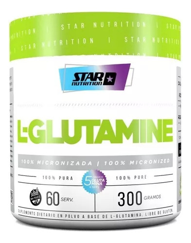 Glutamina Star Nutrition 300g 60 Servicios