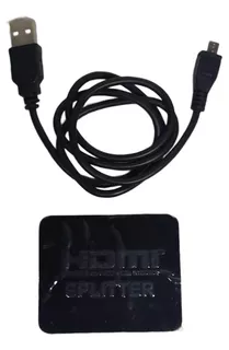 Splitter Hdmi 1x2 Full Hd 4k 3d Duplica Pantalla Pc Laptop