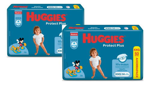Pañales Huggies Protect Plus Xxgpañales Huggies Protect Plus Xxg X 50 Unidades