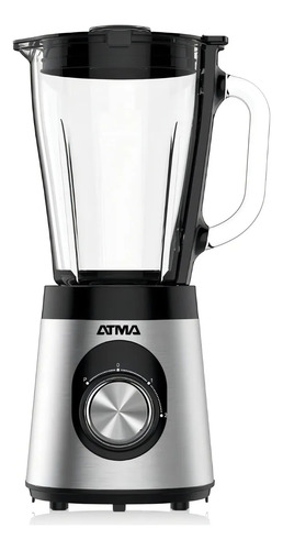 Licuadora De Vaso Atma Pro Li8450ap 500w Jarra Vidrio Inox Plateado (Usado)