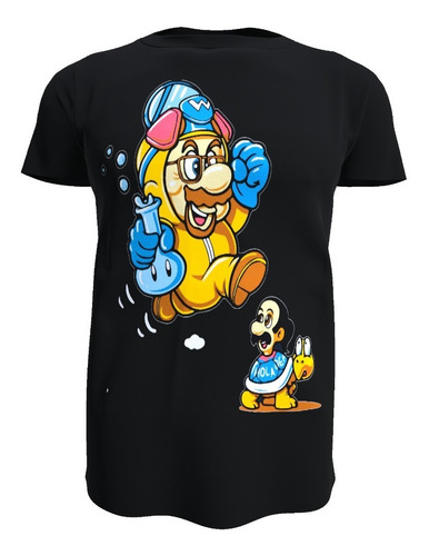 Polera Breaking Bad Walter Version Mario Bros 100% Algodón