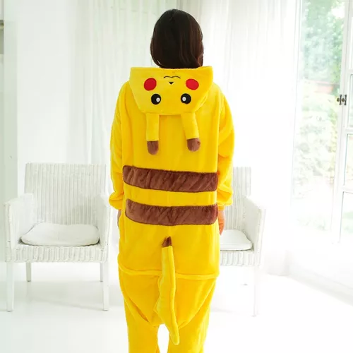 Pijama Mameluco Disfraz Cosplay Pikachu Adulto Pokemón