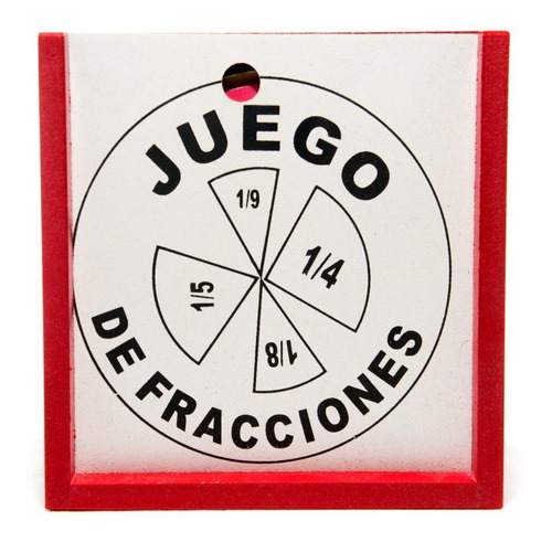 Juego Pastel De Fracciones Madera Didáctico Educativo 55pzs.