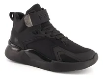 Comprar Tenis Casual Ferrato Para Hombre Tipo High Top Negro