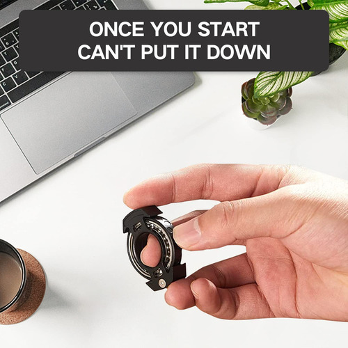 D Anillo Fidget Spinner Vkridi, For Adultos, Alivia Estrés