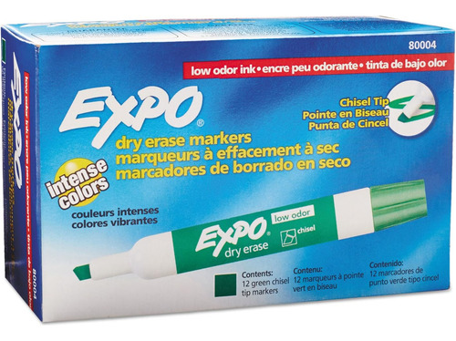 Marcadores De Borrado En Seco Expo 80004 De Bajo Olor, Punta