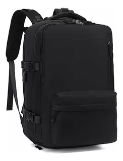 Mochila urbana Mochila Travel Carry On color negro diseño lisa 30L