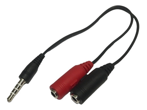 Cable Plug 3,5mm Stereo A 2 Hembra 3,5 Microfono