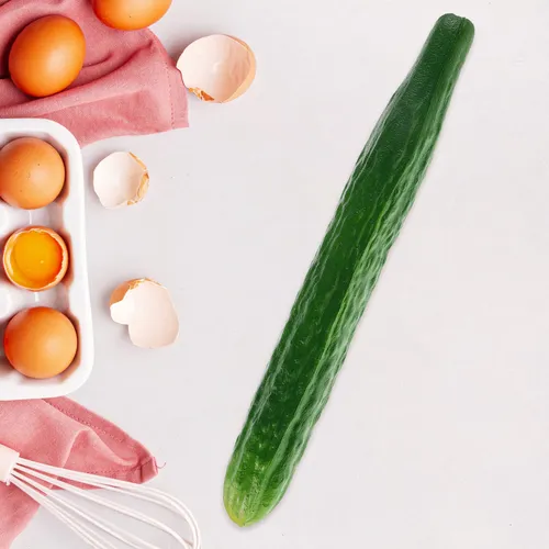 Adorno De Pepino De Plástico Realista Con Forma De Verdura D