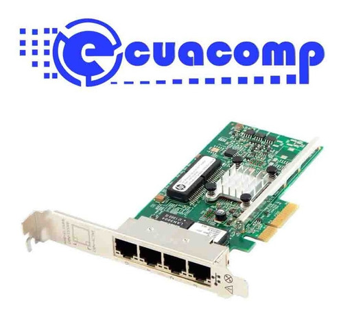 Tarjeta De Red Hp 649871-001 4 Puertos Gigabit Pci-e X4 + Lp