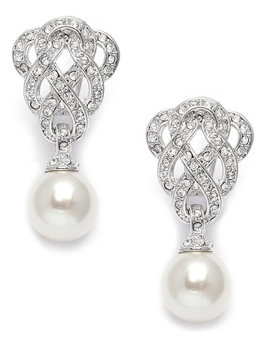 Mariell Vintage Art Deco Pearl Clip Sobre  B00yo5t7y2_120324