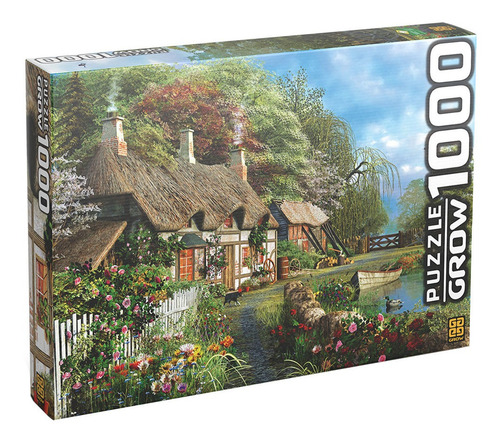 Imagem 1 de 3 de Quebra-cabeça Grow Casa no Lago 2963 de 1008 peças