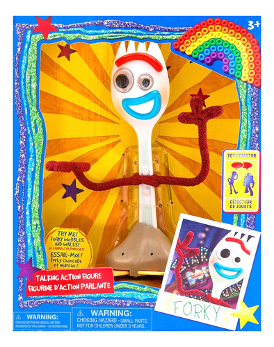 Disney Juguete Interactivo De Forky Parlante Toy Story 19 Cm