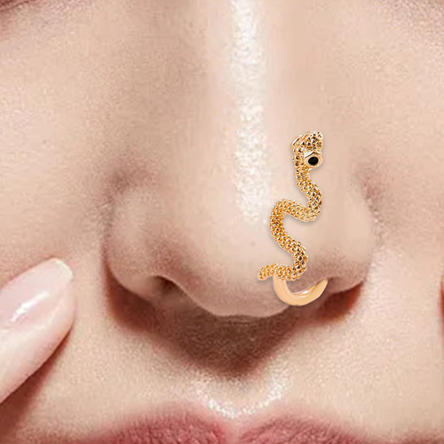 Anillo De Nariz De Serpiente A La Moda Para Mujeres Y