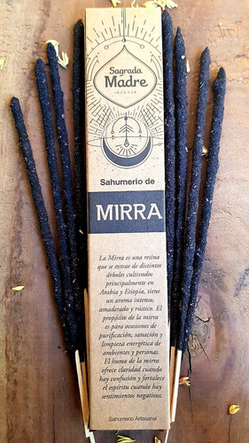 Sahumerio Artesanal Natural Sagrada Madre Mirra