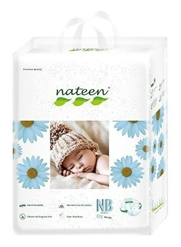 Pañales Biodegradables Nateen Premium Talla Nb 2-5kg 20 unidades