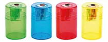 Comprar Tajador Metal C\u002Fdeposito Cilindrico Translucido Pqt X 4 Unds