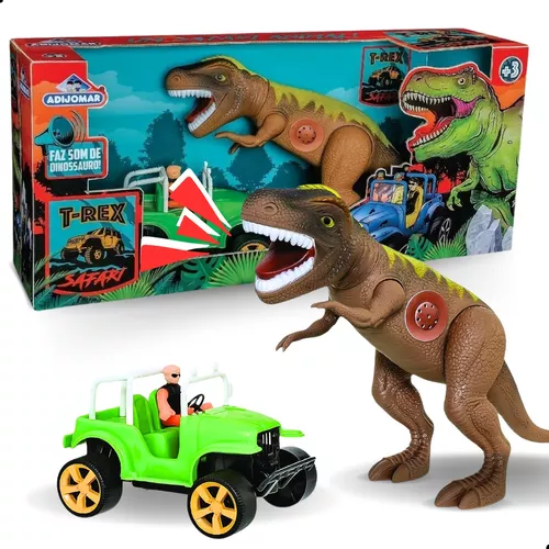 Carro Dinossauro Rex com Dinossauros