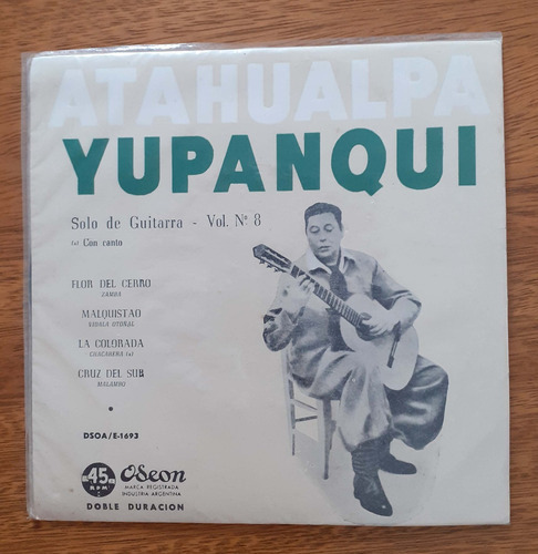 Vinilo Solo De Guitarra N°8 Atahualpa Yupanqui 