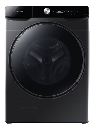 Lavasecadora automática Samsung WD22T6300G inverter black stainless 22kg 110 V