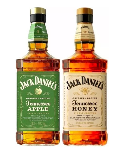 Whisky Jack Daniels Tennessee Apple + Honey Combo X2 750cc