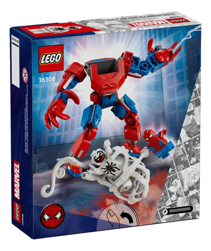 Lego Marvel Robô Do Homem Aranha Vs Anti Venon 76308