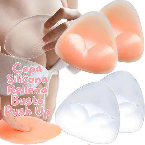 Par De Push Up De Silicón Levanta Sujetador Traje Baño