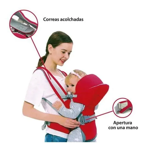 Mochila porta bebe tela sale
