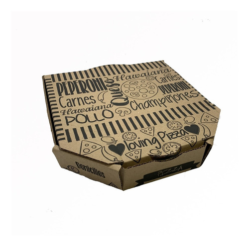 Caja De Cartón Para Pizza 22x22 Paq. X 50 Und 