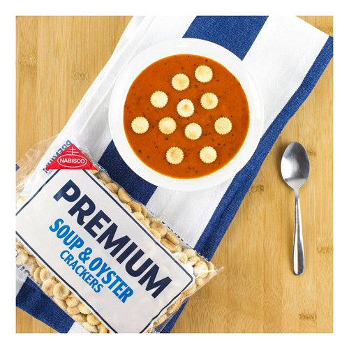 bisco Premium Soup & Oyster Crckers -pr Crems Y Sops