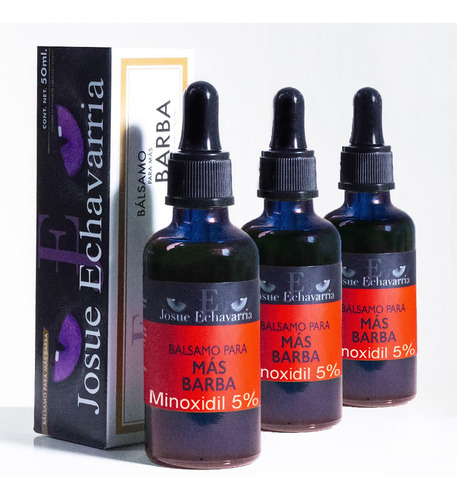 Imagen 3 de 7 de 3 Balsamos Para Mas Barba Minoxidil 5% Con Bergamota 150ml