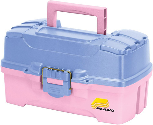 Caja De Pesca Plano 2 Bandejas Rosa 620292 Color Periwinkle/Pink