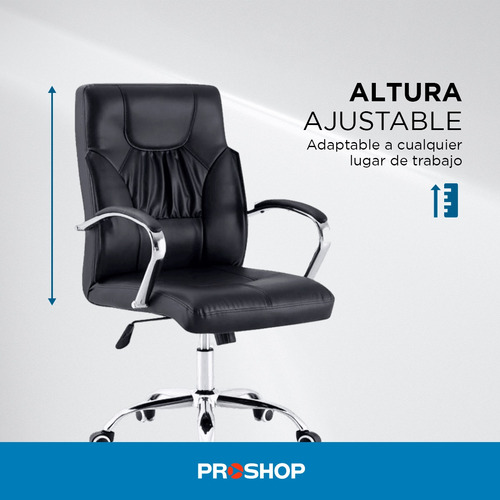 Silla de escritorio Smart Tech FO572 ergonómica negra