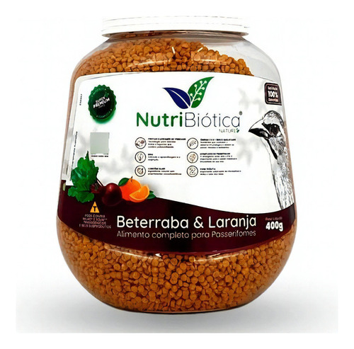 Nutribiótica Beterraba E Laranja 400g Super Premium