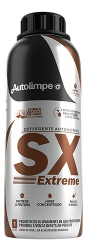 Detergente Liquido Automotivo Limpeza Detalhada Sxextreme 1l