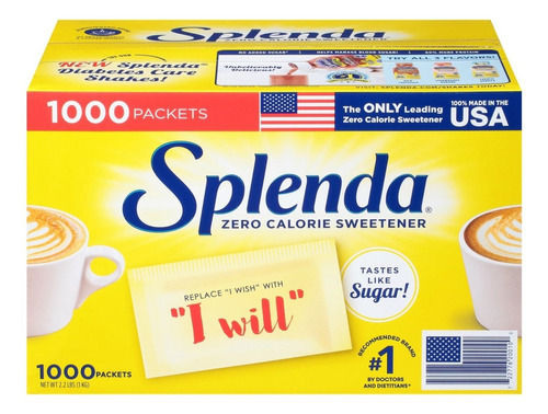 Splenda Adocante 1000 Saches Zero Calorias