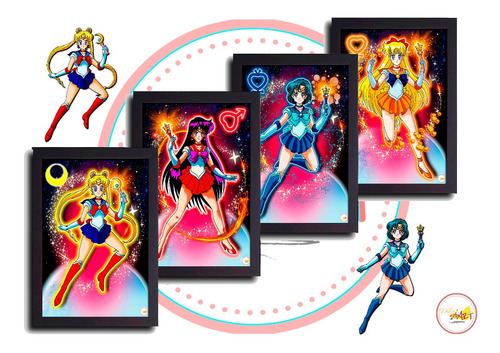 Imagen 1 de 9 de Cuadros Decorativos Sailor Moon - Dibujart