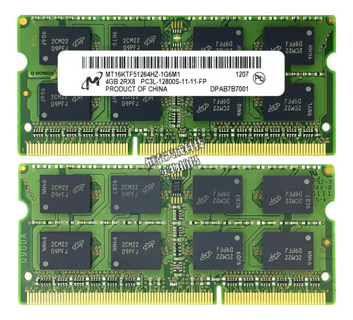 Tarjeta De Memoria Portátil Ddr3l De Bajo Voltaje De 4 Gb, 8