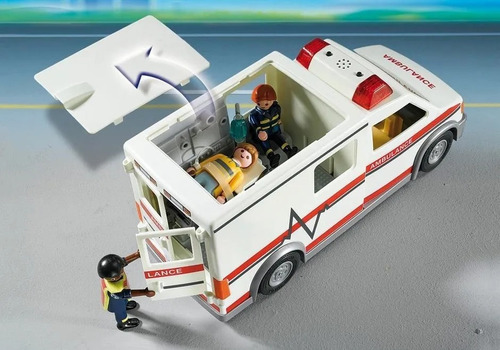 Ambulancia Playmobil City Action Con Luz Y Accesorios 5681