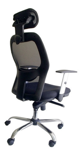 Silla Ejecutiva Base Cromada Y Cabecero Modelo Erick New