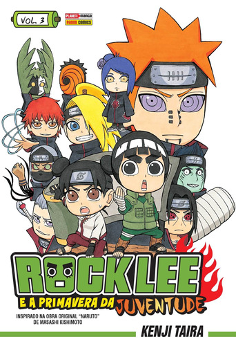 Rock Lee e a Primavera da Juventude - Volume 3, de Taira, Kenji. Editora Panini Brasil LTDA, capa mole em português, 2018