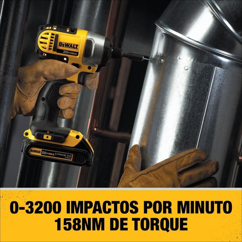 Kit Parafusadeira Impacto 1/2 Dwalt Dck222d2t C/ 2 Baterias