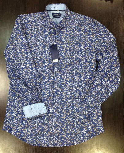 Camisa Estivaneli Slim Fit Manga Larga