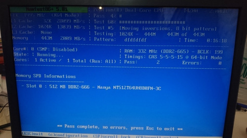Memoria Ddr 2 512 Mb Nanya